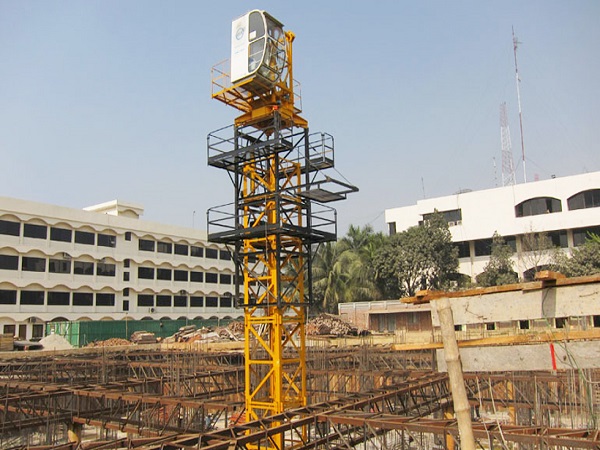 Our QTZ40 Tower Crane in Bangladesh
